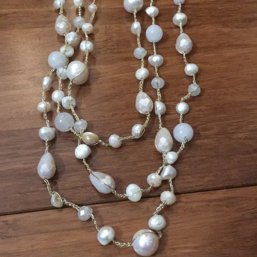 Pretty beaded layered necklace